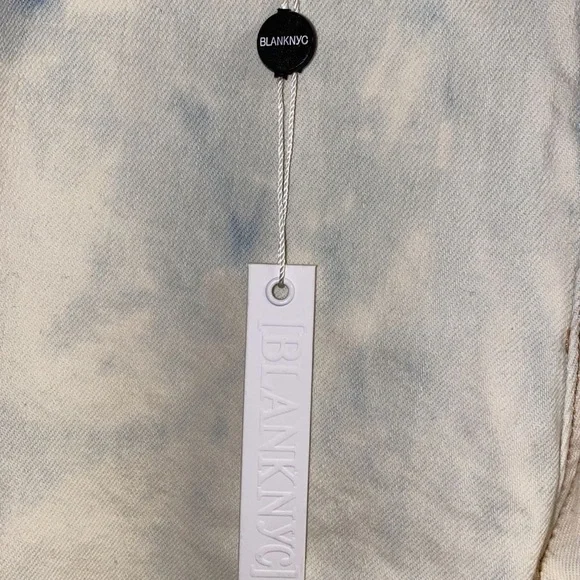 NWT BLANKNYC White+Blue Ripped TieDye Jeans Size31 - Picture 5 of 6